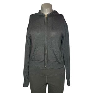 Black Zip-Up Cropped Jacket
